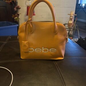 Bebe Mustard Yellow Satchel